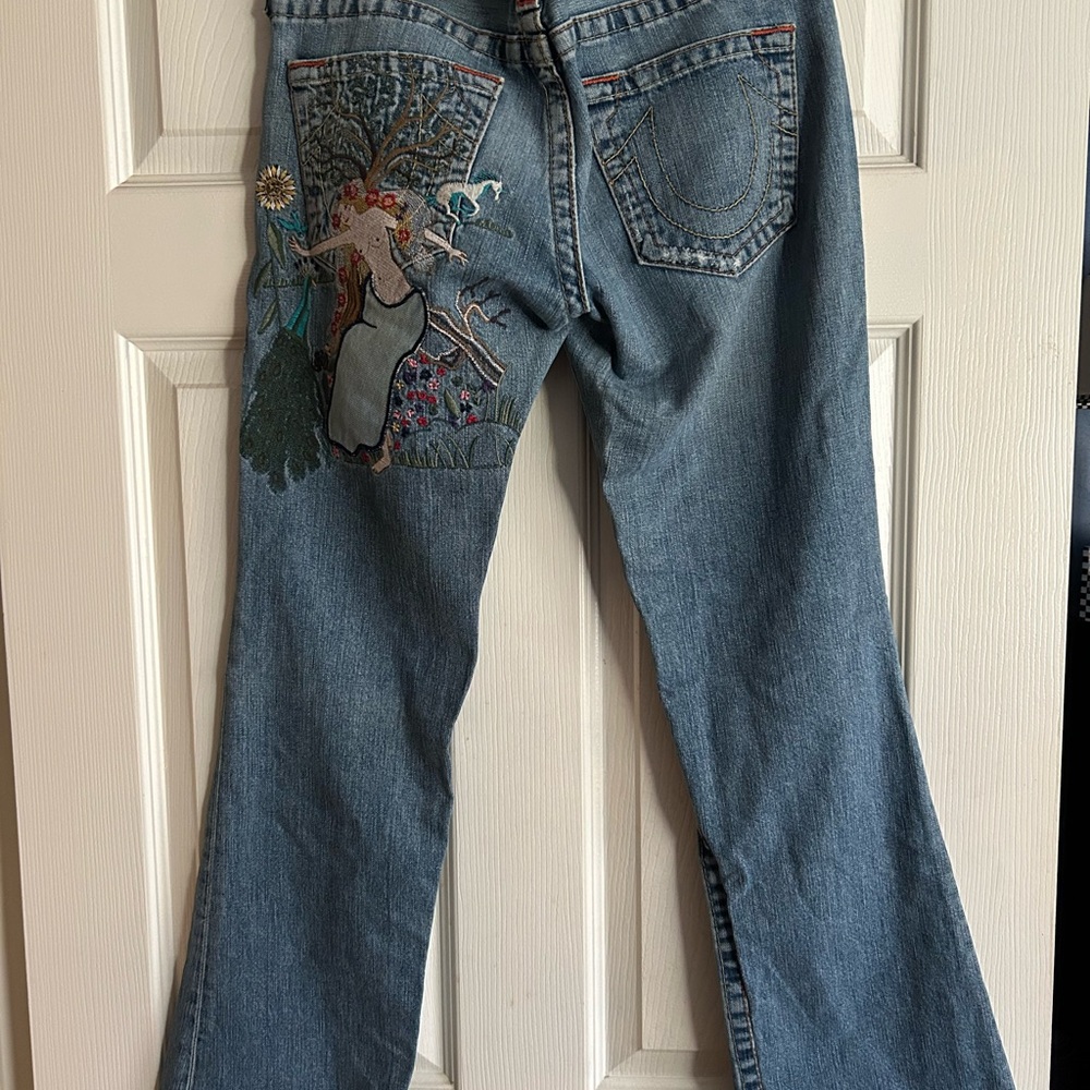 True Religion Embroidered “Bobby” Denim